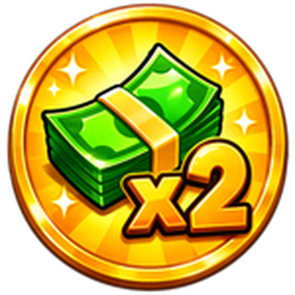 Official X2 MONEY game pass icon for Steal An Egg
